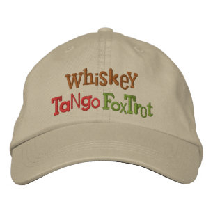Whiskey Tango Foxtrot Eclectic Stickerei Hat Bestickte Kappe