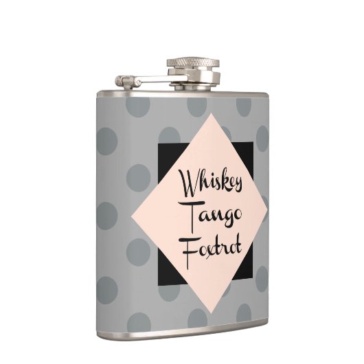 Whiskey Tango Foxtrot Funny Flachmann (Rechts)