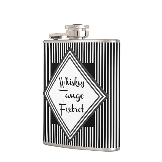 Whiskey Tango Foxtrot Funny Flachmann (Links)