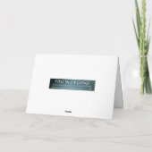 Whiskey Tango Foxtrot Grußkarte Karte (Rückseite)