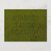 Whiskey Tango Foxtrot Postkarte (Vorderseite)