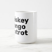 Whiskey Tango Foxtrot Tasse (Mittel)