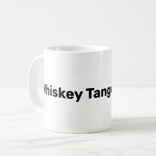 Whiskey Tango Foxtrot Tasse (Vorderseite Links)