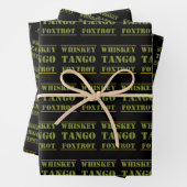 Whiskey Tango Foxtrot WTF Geschenkpapier Set (Beispiel)