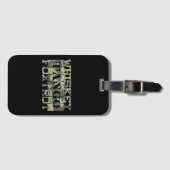 Whiskey Tango Foxtrot WTF Green Camouflage Gepäckanhänger (Vorderseite (Horizontal))