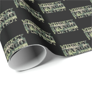 Whiskey Tango Foxtrot WTF Green Camouflage Geschenkpapier