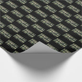 Whiskey Tango Foxtrot WTF Green Camouflage Geschenkpapier (Ecke)
