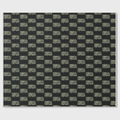 Whiskey Tango Foxtrot WTF Green Camouflage Geschenkpapier (Flach)