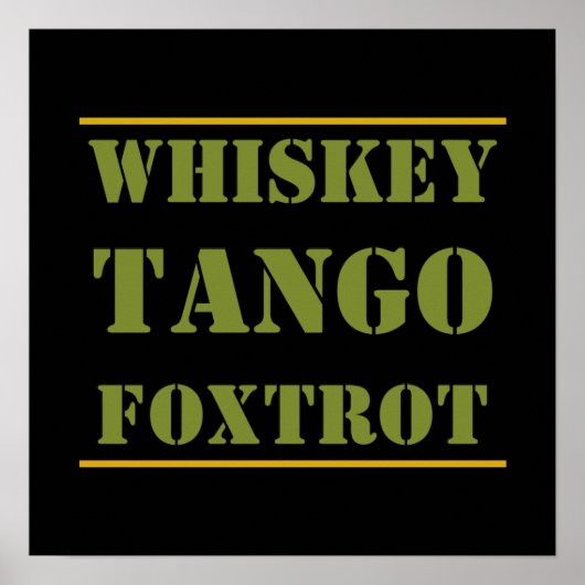 Whiskey Tango Foxtrot WTF Poster (Vorne)