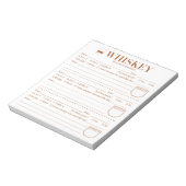 Whiskey Tracker, Whiskey Lover Drink Rating Sheet Notizblock (Rotiert)