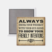 Whiskey trinken magnet (Vorderseite/Rückseite)