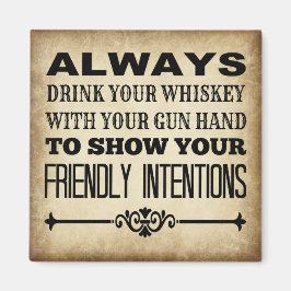 Whiskey trinken magnet