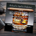 Whiskey und Cigar Geburtstagsparty Einladung<br><div class="desc">Eleganter Gentleman's Whiskey und Zigarre-Mann's beliebte Zahl Geburtstagsfeier Einladung. Diese klassische Gentleman's Whiskey und Zigarre Geburtstagsfeier Einladung ist einfach für Ihre Veranstaltung angepasst,  indem Sie Ihre Veranstaltungsdetails,  Schriftart Stil,  Schriftart Größe & Farbe,  und Formulierung.</div>