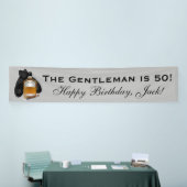 Whiskey und Cigar Mans Geburtstagsbanner Banner (Messeveranstaltung)