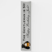 Whiskey und Cigar Mans Geburtstagsbanner Banner (Vertikal)