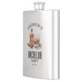 Whiskey und Cigar Moderne Bachelor Party Flachmann (Links)