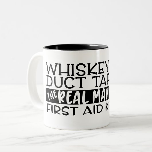 Whiskey und Duct Tape Tasse (Vorderseite Links)