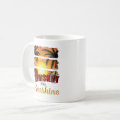 Whiskey und Sonnenschein, orange Sonnenuntergang S Kaffeetasse (Vorderseite Links)