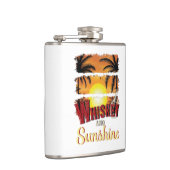 Whiskey und Sonnenschein, Sommerorange Alkohol Flachmann (Rechts)