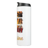 Whiskey und Sunshine, orange Sunshine Thermosbecher (Nach rechts gedreht)