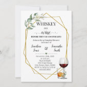 Whiskey und Wein vor dem Grün Gold Einladung (Vorderseite)