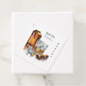 Whiskey- und Zigarren-Männer-Geburtstagsfeier Geschenkanhänger (Beispiel)