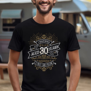 Whiskey Vintag Mens 30. Geburtstag T-Shirt
