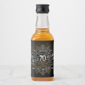 Whiskey Vintag Mens 70. Geburtstag Alkoholflaschenetikett (Vorderseite)