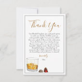 Whiskey Watercolor Chocolate Truffles Birthday Dankeskarte (Vorderseite)