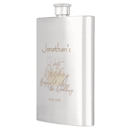 Whiskey Wedding Bachelor Party Flachmann (Links)