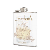 Whiskey Wedding Bachelor Party Flachmann (Links)