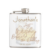 Whiskey Wedding Bachelor Party Flachmann (Vorderseite)