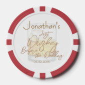 Whiskey Wedding Bachelor Party Pokerchips (Vorderseite)