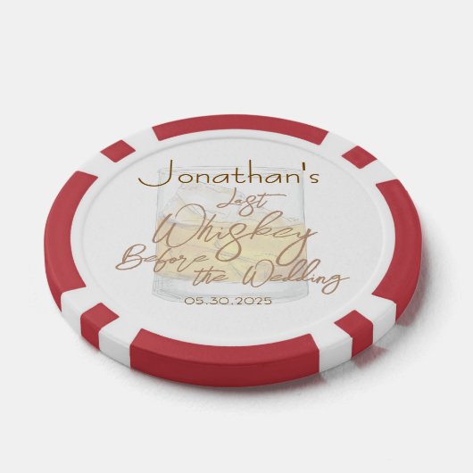 Whiskey Wedding Bachelor Party Pokerchips (Einzeln)