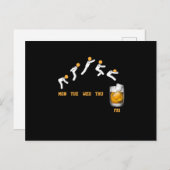 Whiskey Week Jump Whiskey Alkohol Postkarte (Vorne/Hinten)