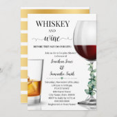 Whiskey & Wein bevor ich Brautparty Vegetation Einladung (Vorne/Hinten)