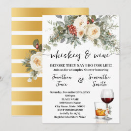Whiskey & Wein vor dem, was ich fürs Leben tue Win Einladung