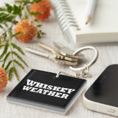 Whiskey Wetter lustige Trinkkurse Schlüsselanhänger (Vorderseite rechts)