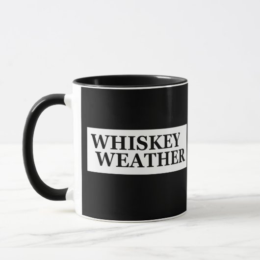 Whiskey Wetter lustige Trinkkurse Tasse (Links)