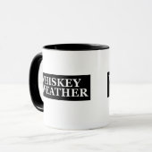Whiskey Wetter lustige Trinkkurse Tasse (Vorderseite Links)