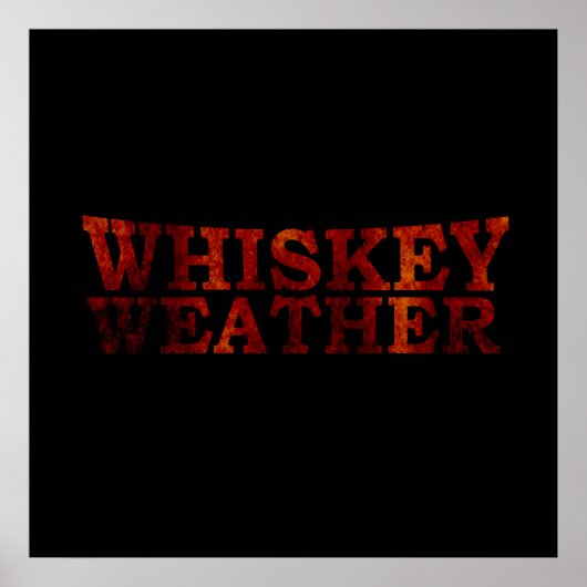 Whiskey-Wetter Poster (Vorne)