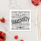 Whiskey / Whisky Napkin Serviette (Beispiel)