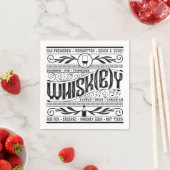 Whiskey / Whisky Napkin Serviette (Beispiel)