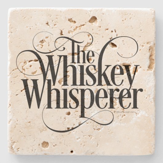 Whiskey Whisperator Steinuntersetzer (Vorderseite)