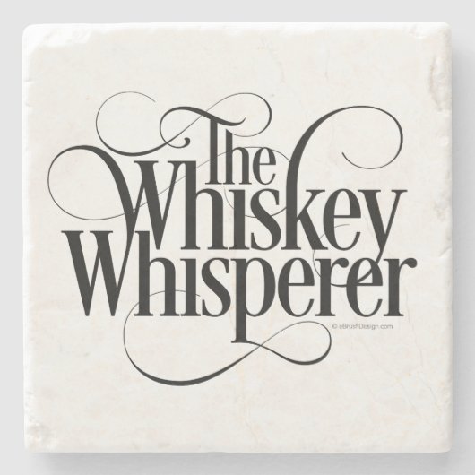 Whiskey Whisperator Steinuntersetzer (Vorderseite)
