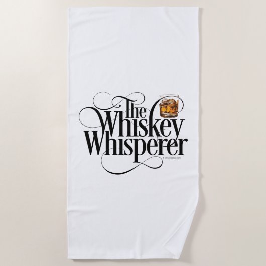 Whiskey Whisperer Beach Handtuch (Vorderseite)