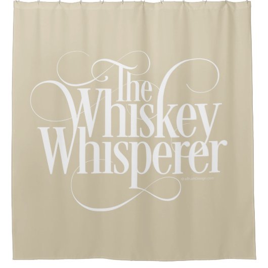 Whiskey Whisperer Duschvorhang (Vorderseite)