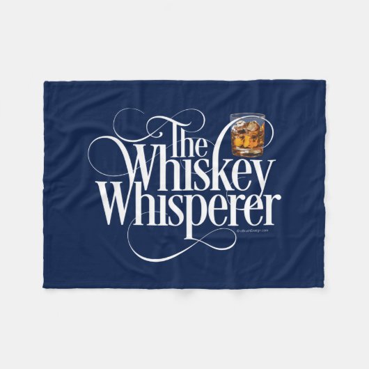 Whiskey Whisperer Fleece Blanket (Vorderseite (Horizontal))