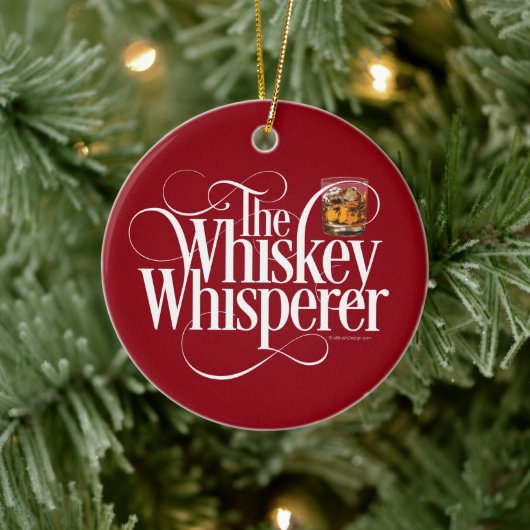 Whiskey Whisperer Keramik Ornament (Baum)