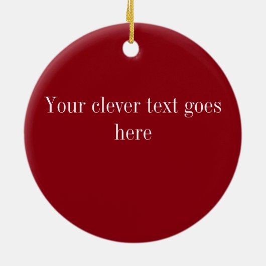 Whiskey Whisperer Keramik Ornament (Hinten)